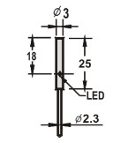 電感式接近傳感器尺寸圖Φ3系列