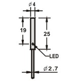 電感式接近傳感器M4系列尺寸圖